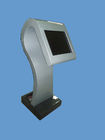 Rugged Steel Frame Indoor Touch Screen Kiosks Multimedia Speakers With Passport Reader